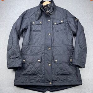 Barbour Quilted Utility Jacket in Dark Blue